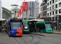 BVB/BLT: BASLER-STRASSENBAHN
Impressionen vom 9. April 2018.
Foto: Walter Ruetsch