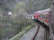 Wendezug-Regionalbahn nach Elbingerode mit 218-322 in R�beland.
Am 30.04.05 konnte man noch mit regul�ren Z�gen auf der R�belandbahn reisen.