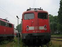 BR 110 356-3 steht am 29.05.07 im BW D�sseldorf