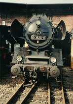 Die nicht Betriebsf�hige 50 3628-0 im Bw Chemnitz Hilbersdorf im Jahr 2005.