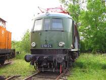E18 24 beim Eisenbahnfest in Weimar, 26.05.07