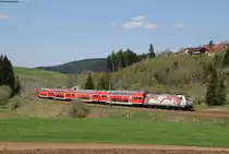 146 227-4  Neubaustrecke Stuttgart-Ulm  mit dem RE 4723 (Karlsruhe Hbf-Konstanz) bei St.Georgen 21.4.18