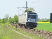 Am 29.04.2018 kam die 187 073 Lz aus Richtung Uelzen nach Stendal.