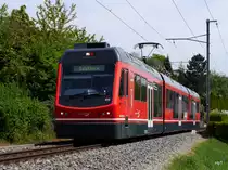 asm Oberaargau - 100 Jahr Feier   Bipperlisi   Be 4/8 111 unterwegs bei Oberbipp nach Solothurn am 28.04.2018