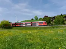 asm Oberaargau - 100 Jahr Feier   Bipperlisi   Be 4/8 113 unterwegs bei Oberbipp nach Oensingen am 28.04.2018