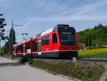 asm Oberaargau - 100 Jahr Feier   Bipperlisi   Be 4/8 115 unterwegs bei Oberbipp nach Oensingen am 28.04.2018