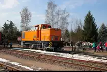 Blick auf 106 145-6  Ruth 15  (BR 346) des Verein Eisenbahnmuseum Bayerischer Bahnhof zu Leipzig e.V. Ausgestellt zu den 21. Leipziger Eisenbahntagen im Eisenbahnmuseum Leipzig-Plagwitz. [24.3.2018 | 10:31 Uhr]
