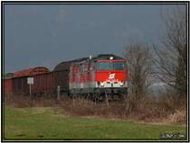 Holztransport nach P�ls (Stmk) Dieselloks 2143 045-9 und 2143 062-4
 Fotografiert nahe Zeltweg 28.03.2007