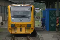 914 126-8 an der Dieseltankstelle in Usti nad Labem. 24.04.2018  17:32 Uhr.