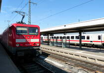 114 039 mit RE nach Stuttgart in Nürnberg 29.04.2018