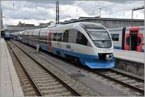 Drei BOB Talente VT0006-0008 in München Hbf. (13.04.2018)