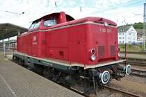 Vulkan Eifel Bahn V100 2091 am 27.04.18 in Trier Hbf 