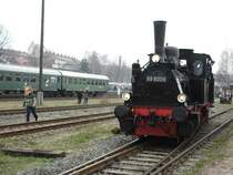 89 6009 beim Schnellzugloktreffen im Bw Nossen Ostern 2007