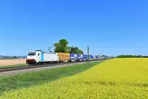 185 635 mit DGS 40654 am 30.04.2018 bei Stephansposching. 