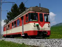 travys / YsteC - BFS-Fotofahrt mit dem Triebwagen Be 4/4 15 unterwegs bei St. Croix am 05.05.2018