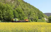 211 074 und 345 413 (98 80 3345 413-9 D-EGB) zu sehen am 07.05.18 in Remschütz. 