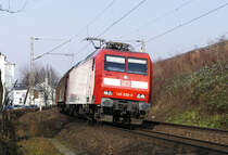 145 030-3 gem. Güterzug durch Königswinter - 08.02.2018