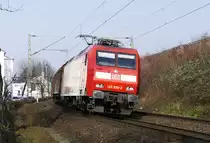 145 030-3 gem. Güterzug durch Königswinter - 08.02.2018
