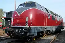 Die Diesellokomotive V 200 017 im Eisenbahnmuseum Bochum-Dahlhausen. (April 2018)