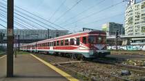 Triebzug 95-53-9-762407-2 der Transferivoar Calatori am 13.04.2018 im Nordbahnhof Bukarest