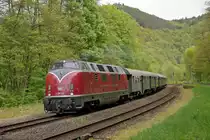 Lokomotive V 200 033 am 28.04.2018
in Kordel (Eifel).