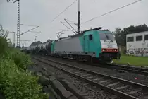 Heute kam die Cobra 2830/E186 222 mit einem langen Mischer als Umleiter durch Rheydt gegen Aachen gefahren. 13.5.2018