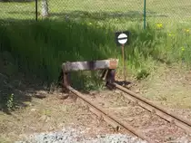 Streckenende beim Molli in Kühlungsborn West.Aufnahme am 10.Mai 2018.