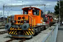 RBS: Verschiedene Impressionen vom Baudienst des Regionalverkehrs Bern Solothurn verewigt am 30. April 2018 in Solothurn.
Foto: Walter Ruetsch