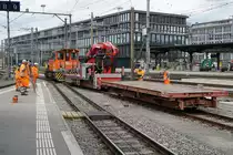 RBS: Verschiedene Impressionen vom Baudienst des Regionalverkehrs Bern Solothurn verewigt am 26. April 2018 in Solothurn.
Foto: Walter Ruetsch