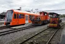 RBS: Verschiedene Impressionen vom Baudienst des Regionalverkehrs Bern Solothurn verewigt am 26. April 2018 in Solothurn.
Foto: Walter Ruetsch