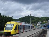 Ein Lint 41 der FKE im Regelbetrieb in K�nigstein.
(Pfingstdampf in K�nigstein 2007)