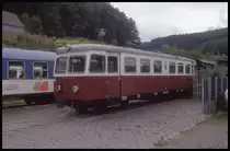 Hüinghausen am 19.9.1993 Märkische Museums Eisenbahn: VT 1 Talbot ex Inselbahn Juist