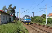242 267-3 mit Sp 1989 zu sehen am 18.05.18 bei Tršnice. 