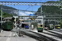 WAB: Bahnhofsidylle Lauterbrunnen vom 18. Mai 2018.
Zum Fotostandort: Bildausschnitt Fotoshop.
Foto: Walter Ruetsch