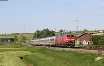 218 343-2 und 218 499-2 mit dem IC/RE 2013 (Magdeburg Hbf-Oberstdorf) bei Seifen 8.5.18