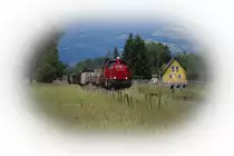 DH 1700.1 ist wieder vermehrt vor dem 3 mal Wöchentlich verkehrenden Güterzug nach Wies Eibiswald anzutreffen. 
Hier bei St. Peter im Sulmtal hat sie doch eine beachtliche länge am Haken. 
23.05.2018