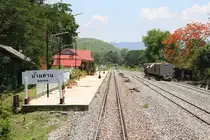 Ban Dan Station, Blickrichtung Chiang Mai, am 19.Mai 2018.