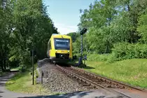 HLB/TSB Alstom Lint 41 VT207 am 21.05.18 bei Kelkheim im Taunus 