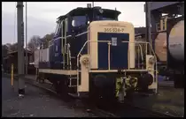 Rangierlok 365628 am 16.10.1993 im Bahnhof Marktredwitz.