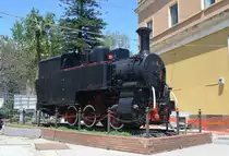 Italien: Zahnraddampflokomotive R 370 012 in Catania am Bahnhof auf der Insel Sizilien 06.05.2018