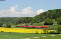 146 210-0 mit der RB 19239 (Geislingen(Steige)-Ulm Hbf) bei Urspring 12.5.18