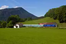 223 001 als Alex verlässt Immenstadt in Richtung Martinszell. 21.5.18