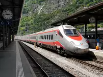 SBB / FS - ETR 610 108 bei der einfahrt im Bahnhof Brig am 18.05.2018