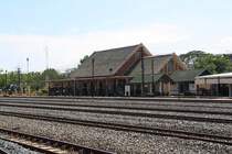 Aufnahmsgebäude der Sila At Station am 19.Mai 2018.