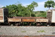 ข.ต.1300 (ข.ต. =L.S./Low Sided Wagon) als Bauzugwagen am 19.Mai 2018 in der Ban Dan Station.