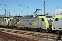 Am Mittag des 10.03.2017 stand Re 486 502 abgestellt zwischen zwei Schwestermaschienen im Badischen Bahnhof von Basel und wartete dort auf ihren nächstehn Einsatz.
