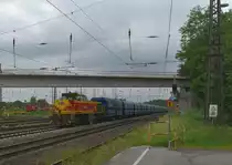 EH 549 mit einem leeren Kalkzug in Entenfang gen Dornap fahrend.
Samstag den 2. Juno 2018