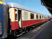 TEE Wagen Bauart Avmz,am 26.Mai 2018,in Bergen/Rügen im Sonderzug Zwickau-Putbus.