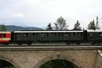 H-MNOS 55 55 39-29 630-4 AB (ex SB/DV 630 AB4) eingereiht im SR 14822 (Budapest - Mürzzuschlag) am 10.Juni 2018 auf dem Kartnerkogel-Viadukt.