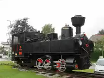 Lok 1 RAIMUND der Zillertalbahn ausgestellt als Denkmal vor dem Museum in Jenbach; 13.06.2018
